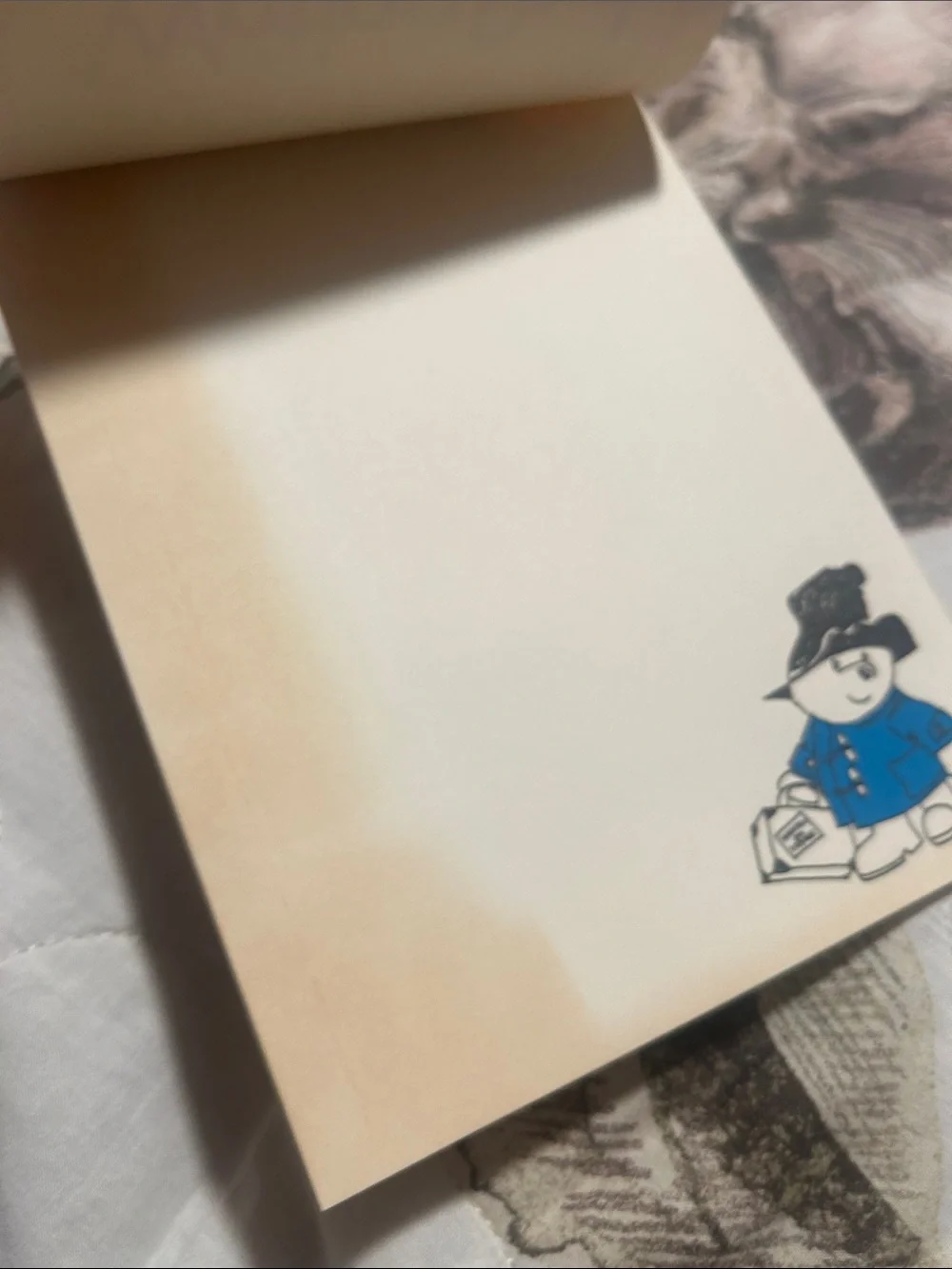 Rare Vintage Paddington's writing set with paper suitcase collectible 1976